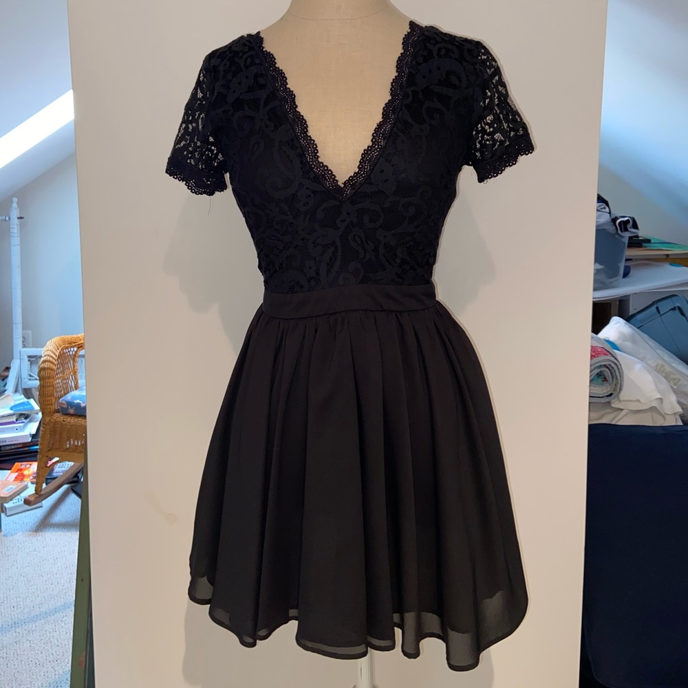 Black lace Showpo dress